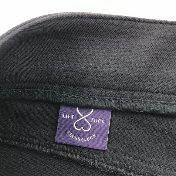 NYDJ Straight Leg Dress Pants Women's Size 10 Petite Gray Stretch Knit Mid Rise - Picture 11 of 14